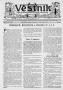 Newspaper: Věstník (West, Tex.), Vol. 35, No. 4, Ed. 1 Wednesday, January 22, 19…