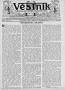 Newspaper: Věstník (West, Tex.), Vol. 22, No. 13, Ed. 1 Wednesday, March 14, 1934