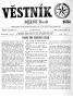 Primary view of Věstník (West, Tex.), Vol. 60, No. 18, Ed. 1 Wednesday, May 3, 1972