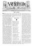 Newspaper: Věstník (West, Tex.), Vol. 21, No. 50, Ed. 1 Wednesday, October 25, 1…