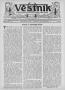 Newspaper: Věstník (West, Tex.), Vol. 22, No. 12, Ed. 1 Wednesday, January 31, 1…