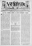 Newspaper: Věstník (West, Tex.), Vol. 30, No. 31, Ed. 1 Wednesday, August 5, 1942
