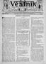Newspaper: Věstník (West, Tex.), Vol. 23, No. 46, Ed. 1 Wednesday, September 25,…