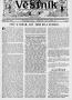 Newspaper: Věstník (West, Tex.), Vol. 35, No. 40, Ed. 1 Wednesday, October 1, 19…
