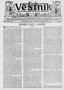 Newspaper: Věstník (West, Tex.), Vol. 29, No. 47, Ed. 1 Wednesday, November 19, …
