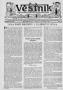 Newspaper: Věstník (West, Tex.), Vol. 27, No. 36, Ed. 1 Wednesday, September 6, …