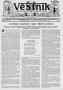 Newspaper: Věstník (West, Tex.), Vol. 29, No. 50, Ed. 1 Wednesday, December 10, …