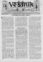 Newspaper: Věstník (West, Tex.), Vol. 23, No. 16, Ed. 1 Wednesday, February 27, …