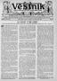 Newspaper: Věstník (West, Tex.), Vol. 28, No. 29, Ed. 1 Wednesday, July 17, 1940