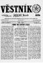 Newspaper: Věstník (West, Tex.), Vol. 66, No. 43, Ed. 1 Wednesday, October 25, 1…