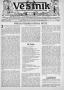 Newspaper: Věstník (West, Tex.), Vol. 31, No. 3, Ed. 1 Wednesday, January 20, 19…