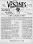 Newspaper: Věstník (West, Tex.), Vol. 45, No. 45, Ed. 1 Wednesday, November 6, 1…