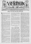 Newspaper: Věstník (West, Tex.), Vol. 27, No. 43, Ed. 1 Wednesday, October 25, 1…