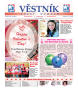 Newspaper: Věstník (Temple, Tex.), Vol. 96, No. 7, Ed. 1 Wednesday, February 13,…