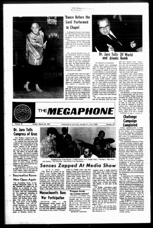 Primary view of object titled 'The Megaphone (Georgetown, Tex.), Vol. 63, No. 20, Ed. 1 Friday, March 20, 1970'.
