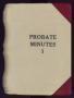 Book: Travis County Probate Records: Probate Minutes 1