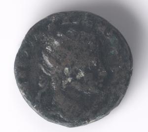 Primary view of object titled 'Imperial Antoninianus coin of Gordian III from Rome'.