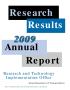 Report: Texas Department of Transportation Research Results Annual Report: 20…