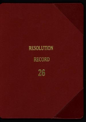 Primary view of object titled '[Abilene City Resolutions: 2006]'.