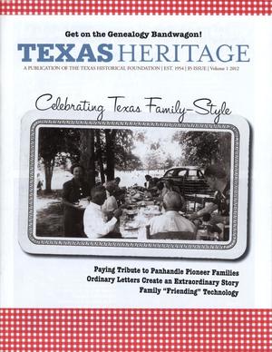Primary view of object titled 'Texas Heritage, 2012, Volume 1'.