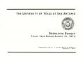 Thumbnail image of item number 3 in: 'University of Texas at San Antonio Operating Budget: 2014'.
