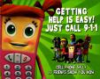 Text: Getting Help is Easy Just Call 9-1-1: Cell Phone Sally and Friends Sh…
