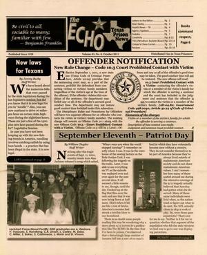 Primary view of object titled 'The ECHO, Volume 83, Number 8, October 2011'.