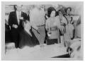 Primary view of [Konrad Adenauer Sitting at a Picnic Table]