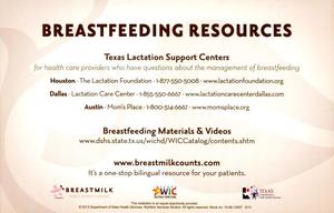 Primary view of object titled 'Breastfeeding Resources'.