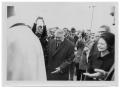 Primary view of [Ludwig Erhard Near Lady Bird Johnson and Reporters]