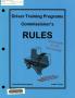 Primary view of Driver Training Programs Commissioner's Rules
