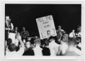 Photograph: [Pro LBJ Sign Held by an Audience Member]