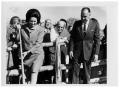 Photograph: [Lady Bird Johnson Breaking Ground with a Shovel]
