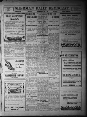 Primary view of object titled 'Sherman Daily Democrat. (Sherman, Tex.), Vol. THIRTIETH YEAR, Ed. 1 Friday, May 26, 1911'.