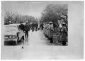 Thumbnail image of item number 1 in: '[Line of Cars Surrounded by Military Personnel]'.