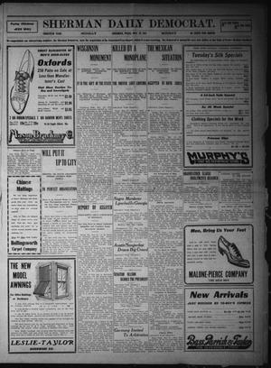 Primary view of object titled 'Sherman Daily Democrat. (Sherman, Tex.), Vol. THIRTIETH YEAR, Ed. 1 Monday, May 22, 1911'.