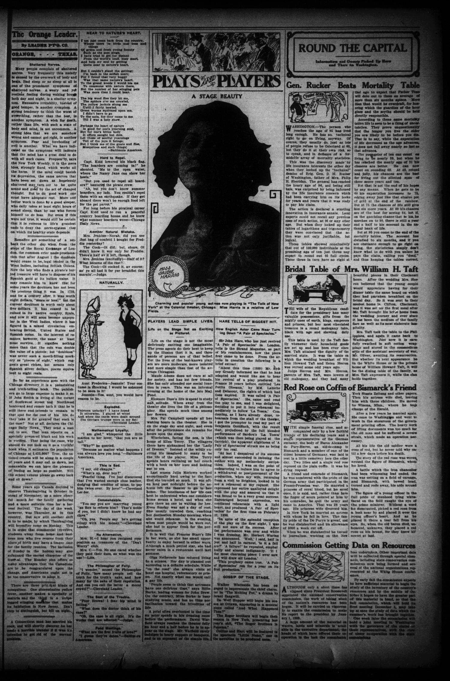 The Daily Leader (Orange, Tex.), Vol. 1, No. 139, Ed. 1 Thursday, September 10, 1908
                                                
                                                    [Sequence #]: 3 of 8
                                                