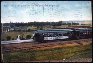 Primary view of object titled 'Interurban at Lake Erie'.