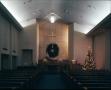 Photograph: [First Christian Church at Christmas]
