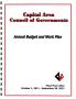 Book: Capital Area Council of Governments (CAPCOG) Annual Budget and Work P…