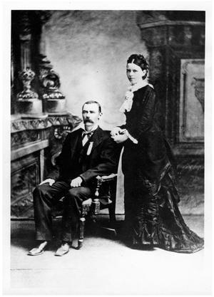 Primary view of object titled '[Portrait of John and Sallie Matthews]'.