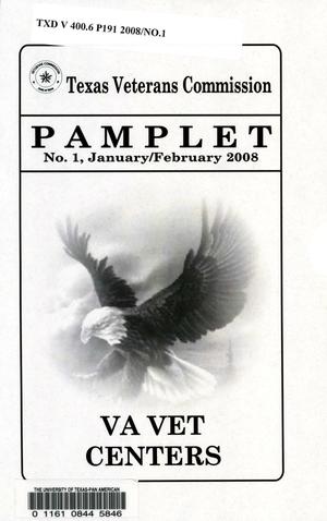 Primary view of object titled 'Texas Veterans Commission Pamphlet, Number 1, January/February 2008'.