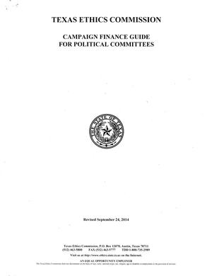 Primary view of object titled 'Campaign Finance Guide For Political Committees'.