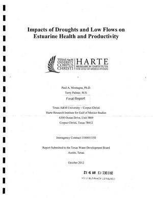 Primary view of object titled 'Impacts of Droughts and Low Flows on Estuarine Health and Productivity'.
