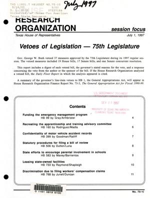Primary view of object titled 'Focus Report, Volume 75, Number 10, July 1997'.