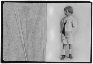 Primary view of object titled '[Portrait of John A. Matthews, Jr. in a Sailor Suit]'.