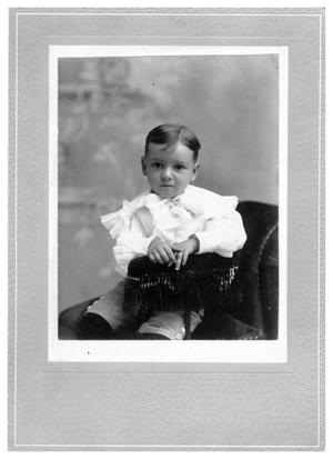 Primary view of object titled '[Portrait of a Young Child on a Chair]'.