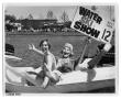 Photograph: An announcement for the next water ski show at HemisFair '68