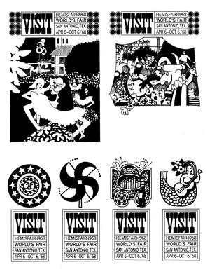 Primary view of object titled 'HemisFair '68 advertisements'.
