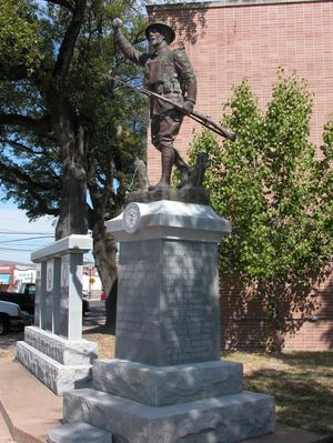 Primary view of object titled 'Angelina County WW I. Memorial'.